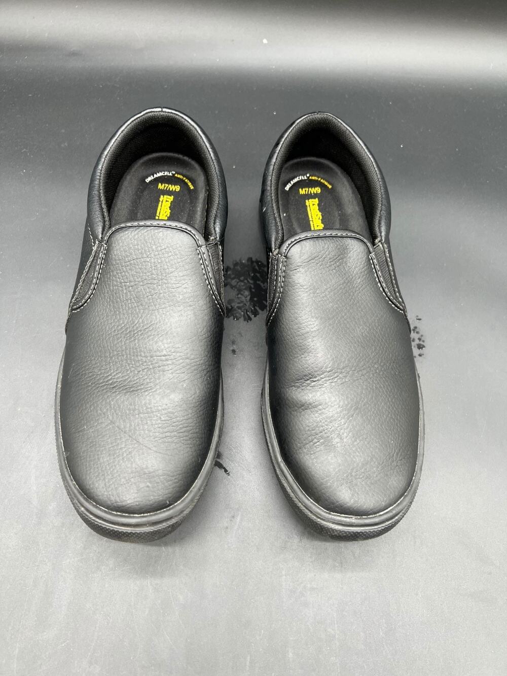 TredSafe Slip Resistant Work Crew Shoe Black Unisex Slip On Job Sz Men 7/W9 #116